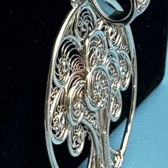 Sterling Silver Sajen Filigree Tree of Life Pendant - Picture 5 of 11